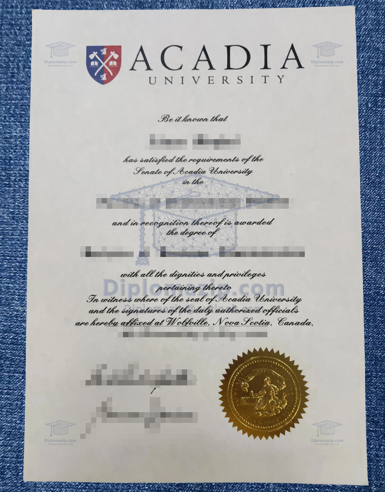 Fast Replacement Of Acadia University Certificates