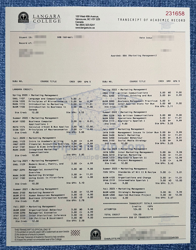 Fast Track Processing For Langara College Diplomas
