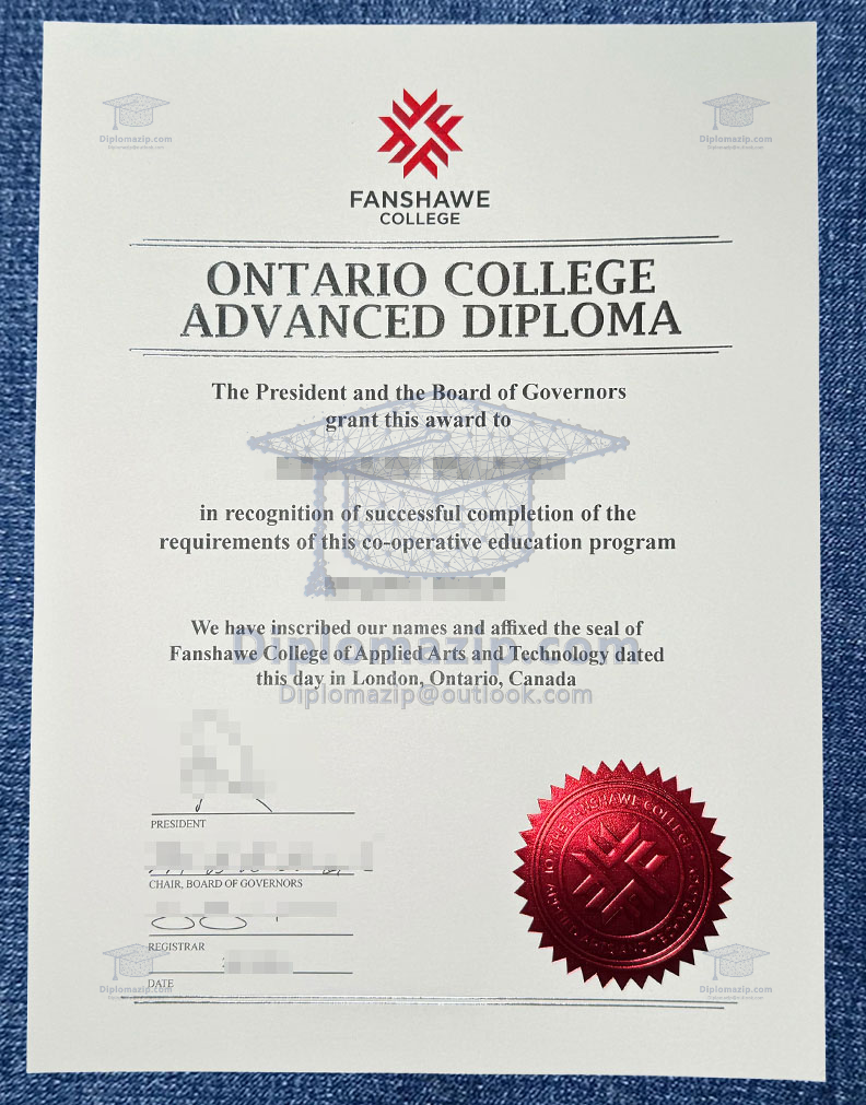 Order Fanshawe College Diplomas Online
