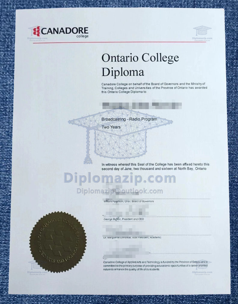 Replacement Of Lost Kanador College Diploma