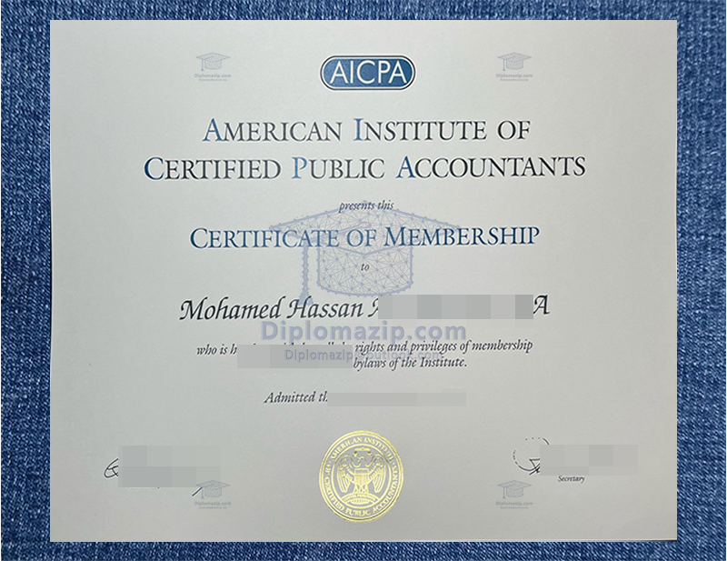 AICPA CIMA Certificate