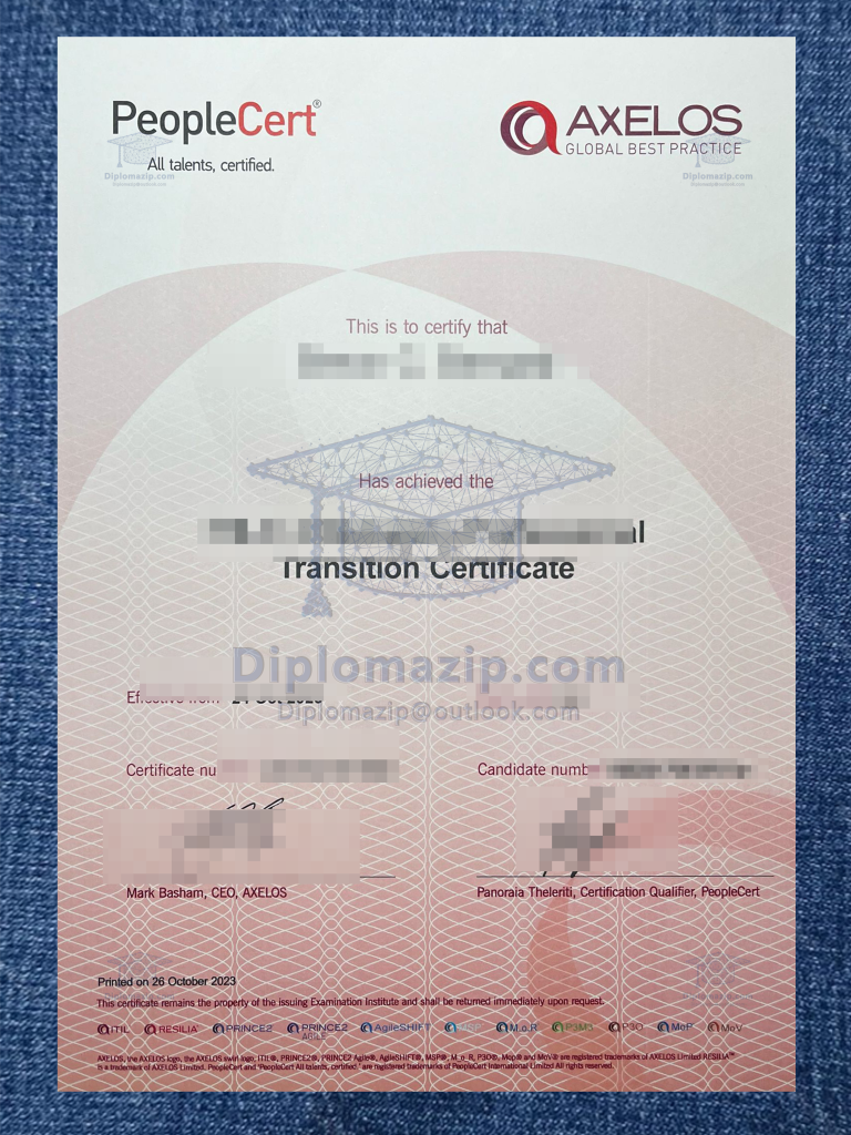 AXELOS Certificate Scaled