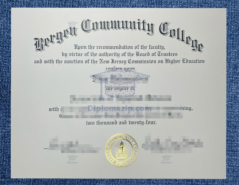 Bergen Community College Diploma, Bergen Community College Degree