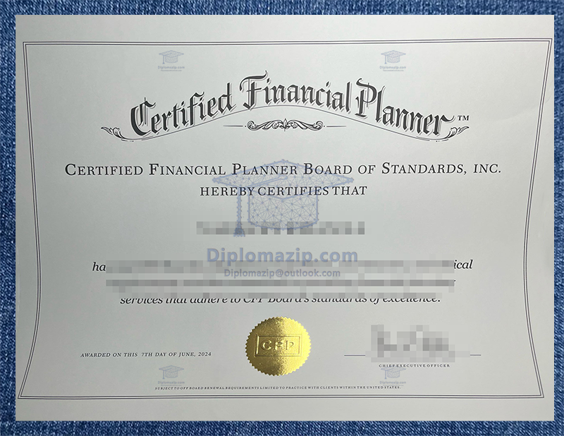 CFP Certificate
