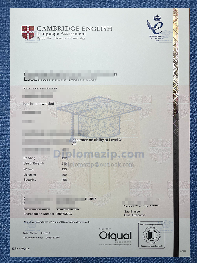 Cambridge English Certificate