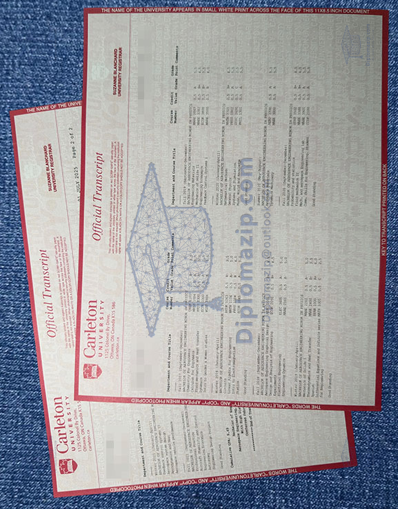 Carleton University Transcript