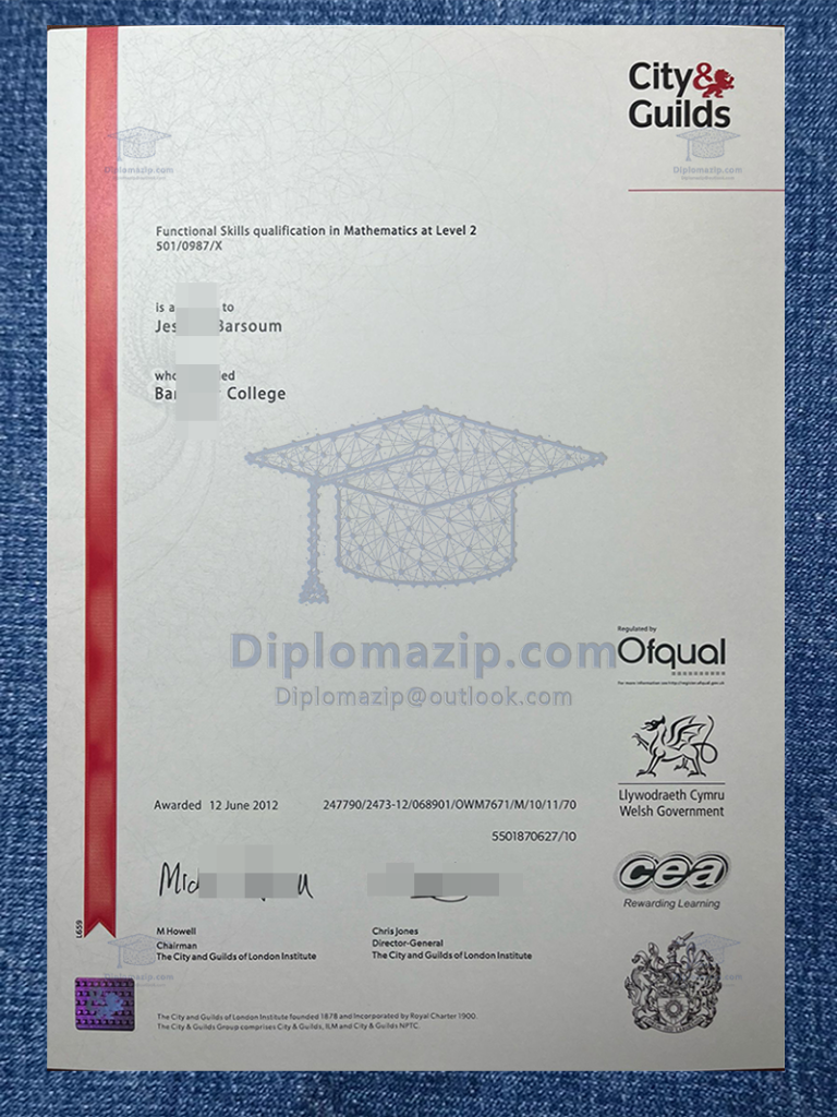 City Guilds Certificates