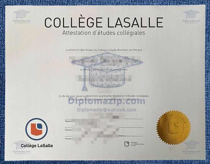 College Lasalle Diploma, College Lasalle Degree