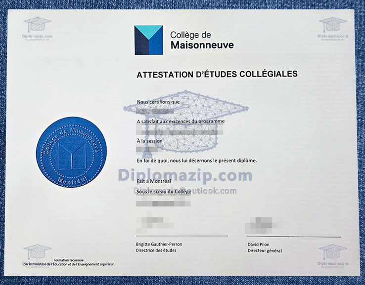 Collège de Maisonneuve  Diploma,Collège de Maisonneuve  Degree