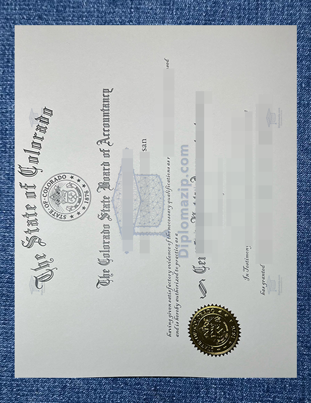 Colorado CPA Certificate