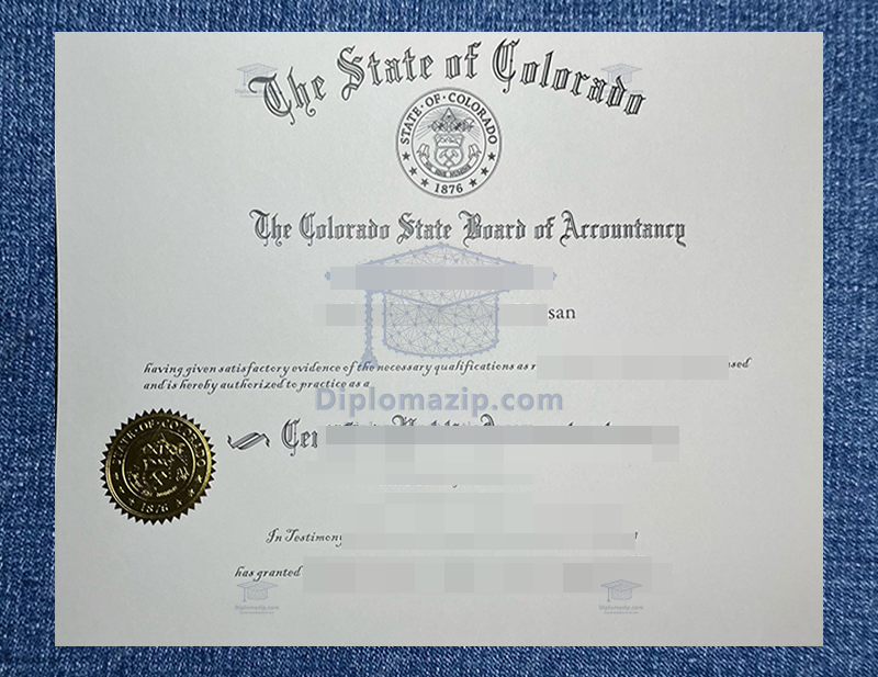 Colorado CPA Certificate