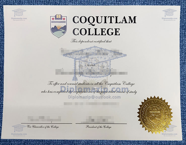 Coquitlam College Certificates