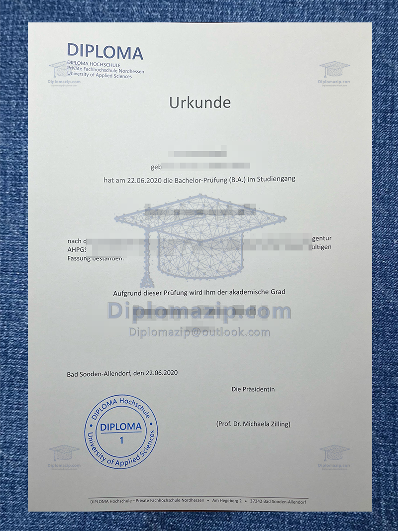 Hochschule-Private Fachhochschule Nordhessen Diploma, Hochschule-Private Fachhochschule Nordhessen Degree