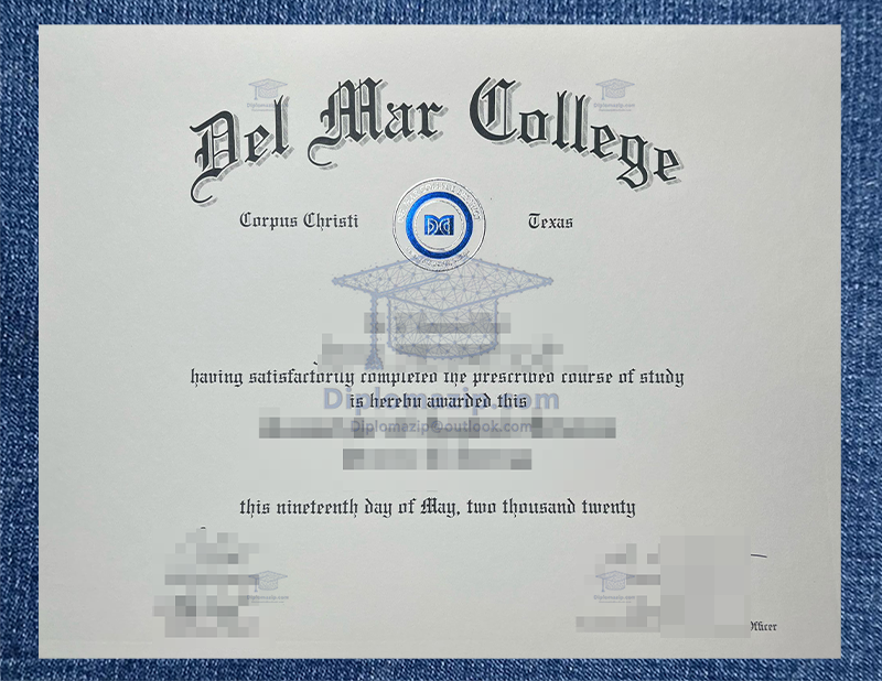 Del Mar College Diploma, Del Mar College Degree