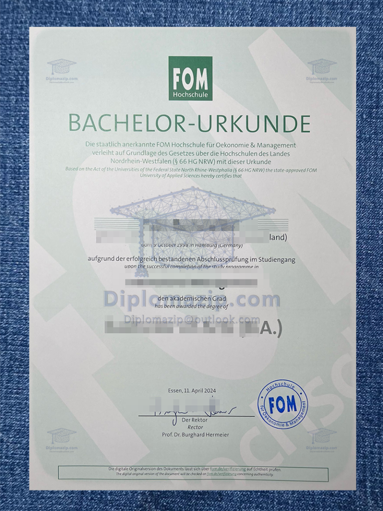 FOM University Of Applied Sciences Diploma