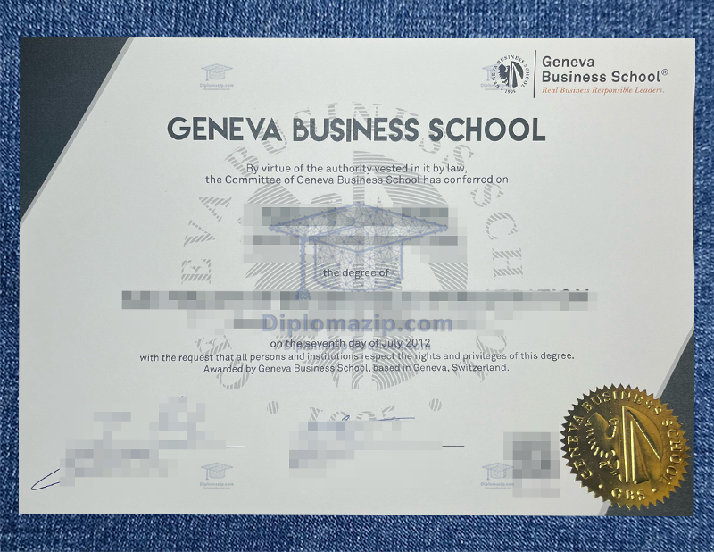 Geneva Business School Diploma, Geneva Business School Degree