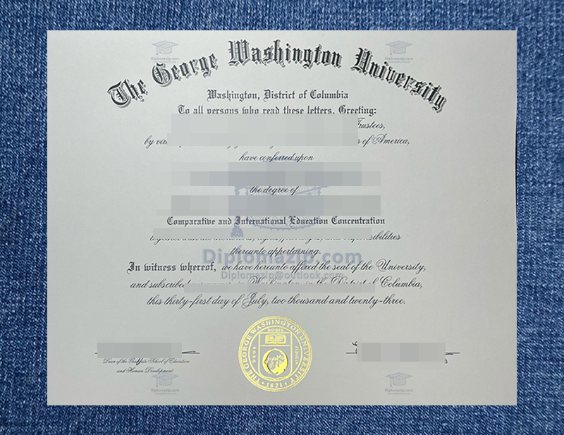 George Washington University Diploma,George Washington University Degree