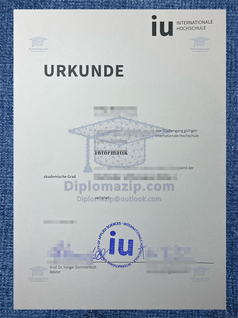 IU International University Certificate