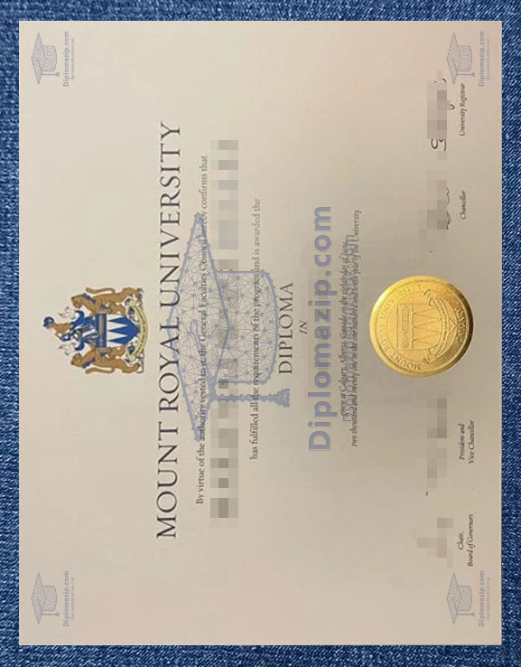 Mount Royal University Diploma