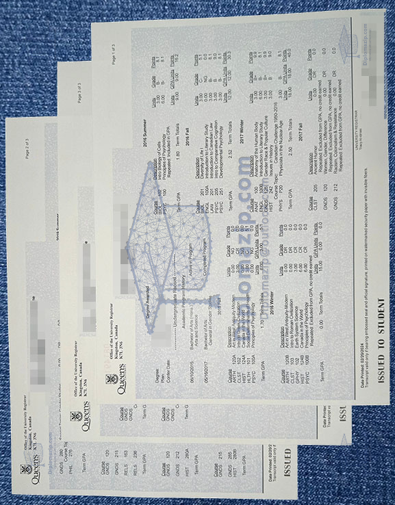 Queens University Diploma