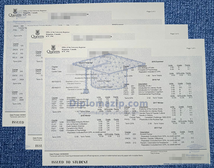 Queen's University Diploma Queen's University Degree