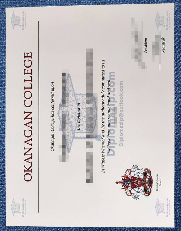 Reissuance Of Okanagan College Certificates