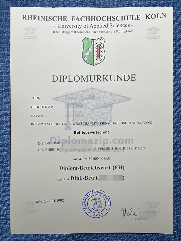 Rheinische Fachhochschule Koln Diploma