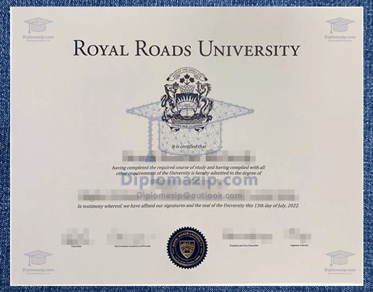 Royal Roads University Diploma, Royal Roads University Degree