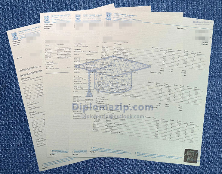 Simon Fraser University Transcript,Simon Fraser University Degree