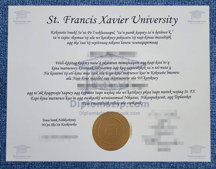 St. Francis Xavier University Diploma, St. Francis Xavier University Degree
