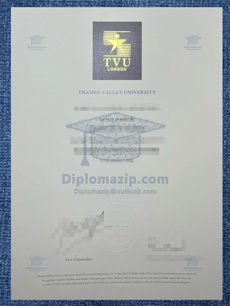 Thames Valley University Diploma