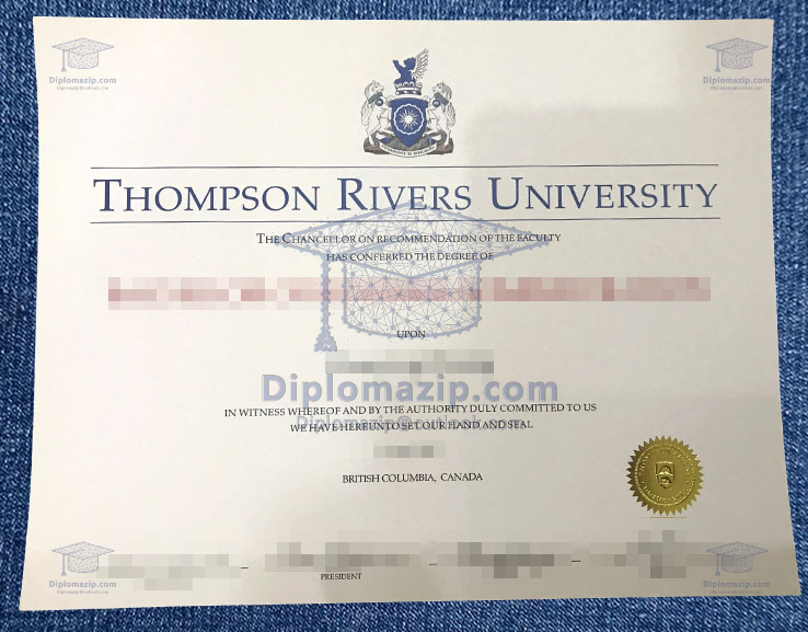 Thompson Rivers University  Diploma. Thompson Rivers University  Degree