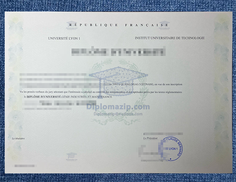 Universite Lyon I Degree, Université Lyon I degree Certificate