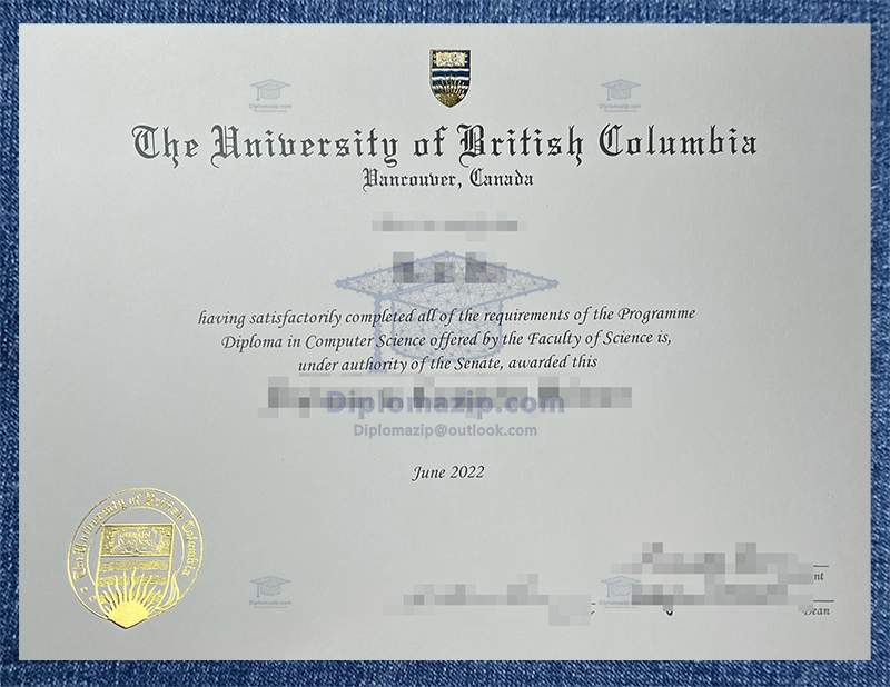 University Of British Columbia Diploma, University Of British Columbia Degree