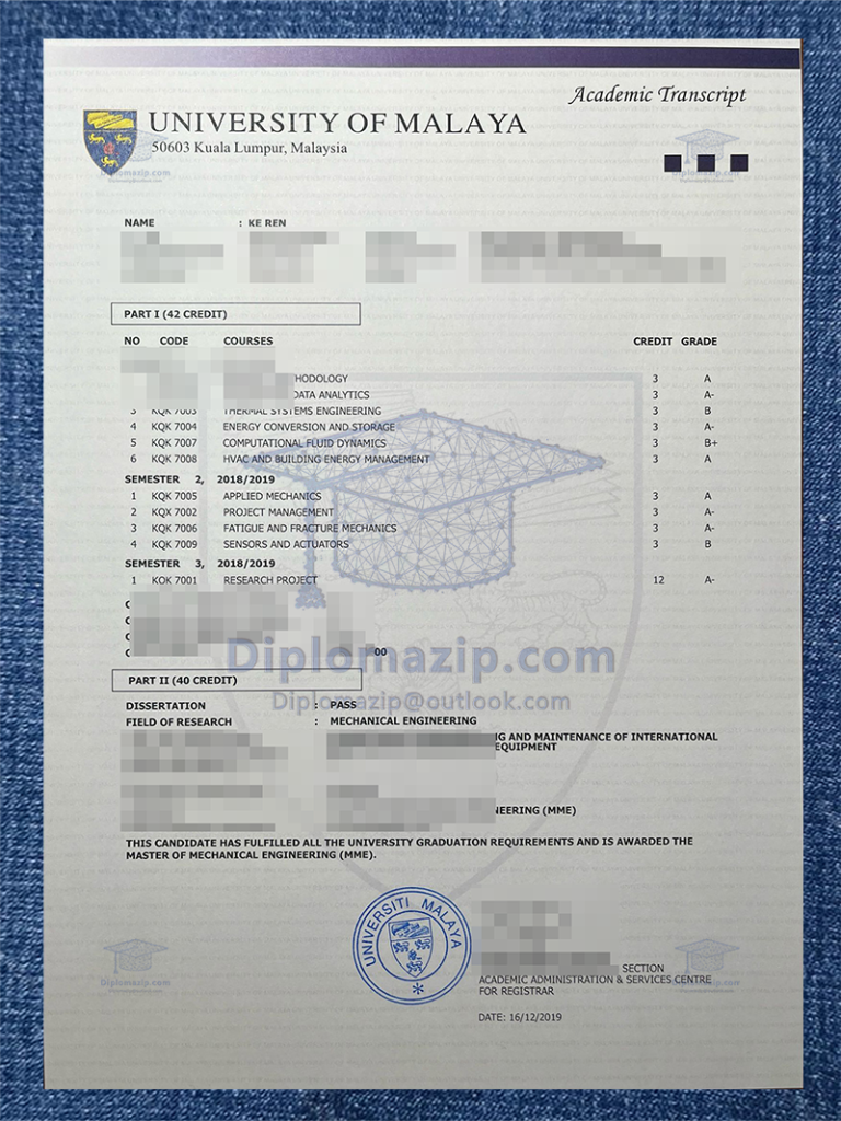 University Of Malaya Diploma