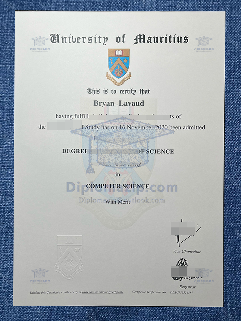 University Of Mauritius Diploma, University Of Mauritius Degree