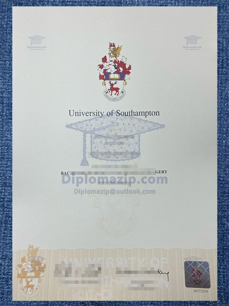 University Of Southampton Degree, University of Southampton diploma
