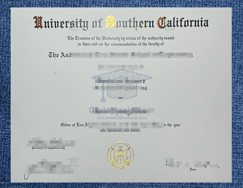 University Of Southern California Diploma, University Of Southern California Degree