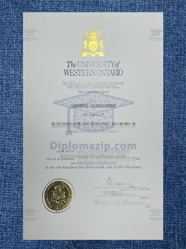 University of Western Ontario Diploma, University of Western Ontario Degree
