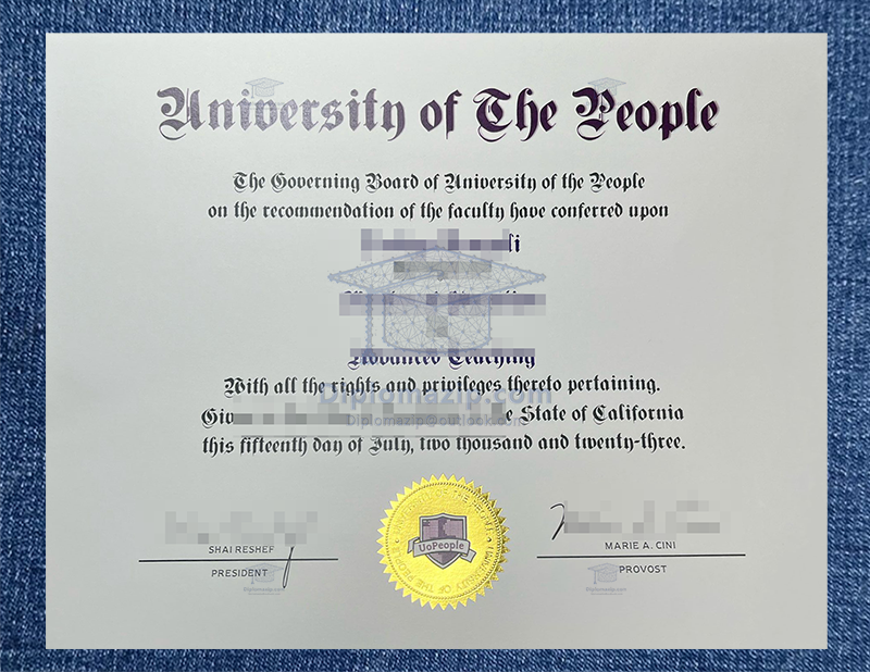 University Of The People Diploma, University of the People Degree
