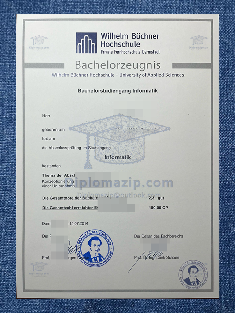 Wilhelm Buchner Hochschule Diploma