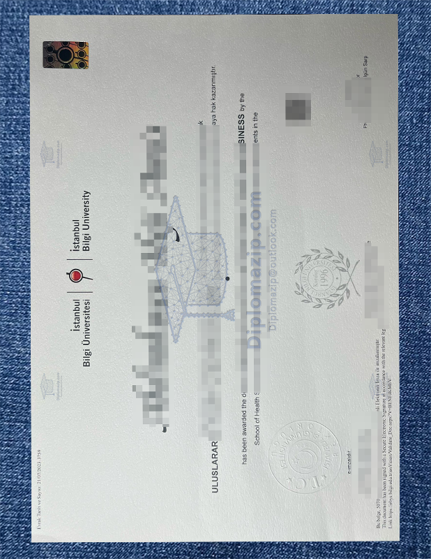 Istanbul Bilgi University Diploma, Istanbul Bilgi University Degree