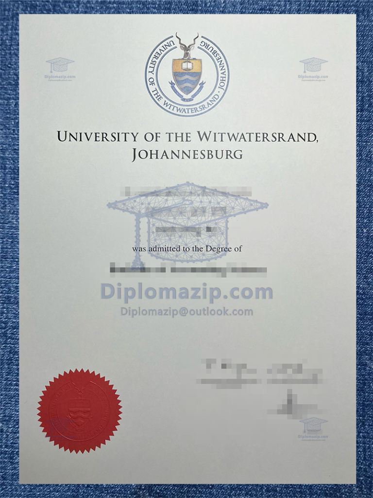 University of Witswatersrand diploma
