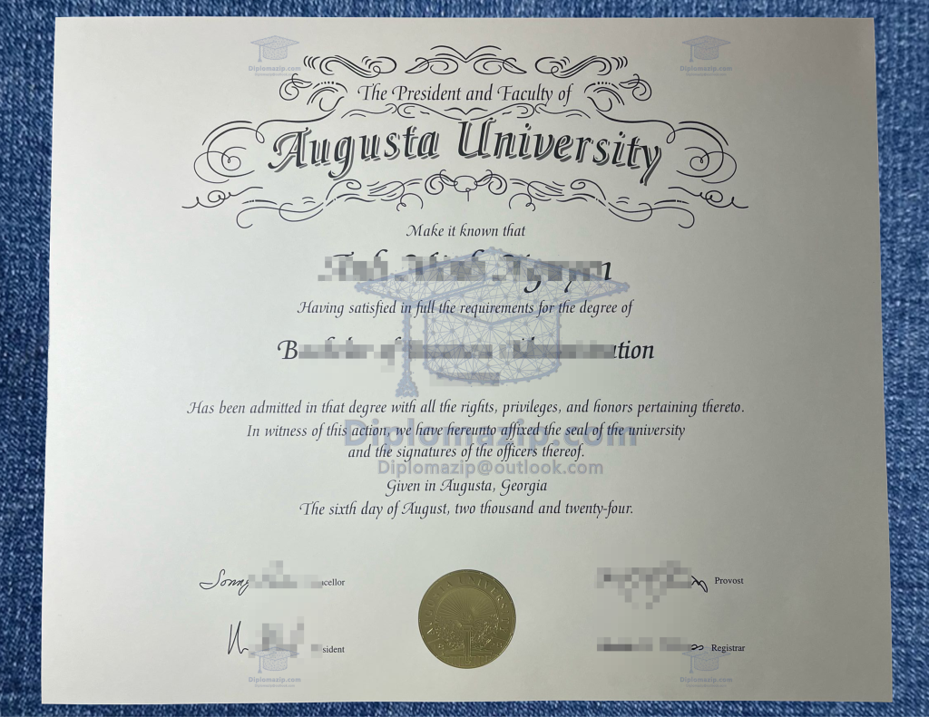 Augusta University Diploma , Augusta University Degree Augusta University Diploma , Augusta University Degree