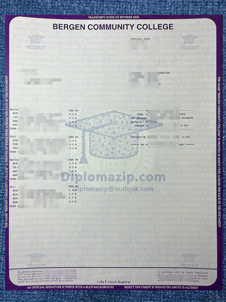 Bergen Community College Diploma, Bergen Community College Degree Bergen Community College Diploma, Bergen Community College Degree