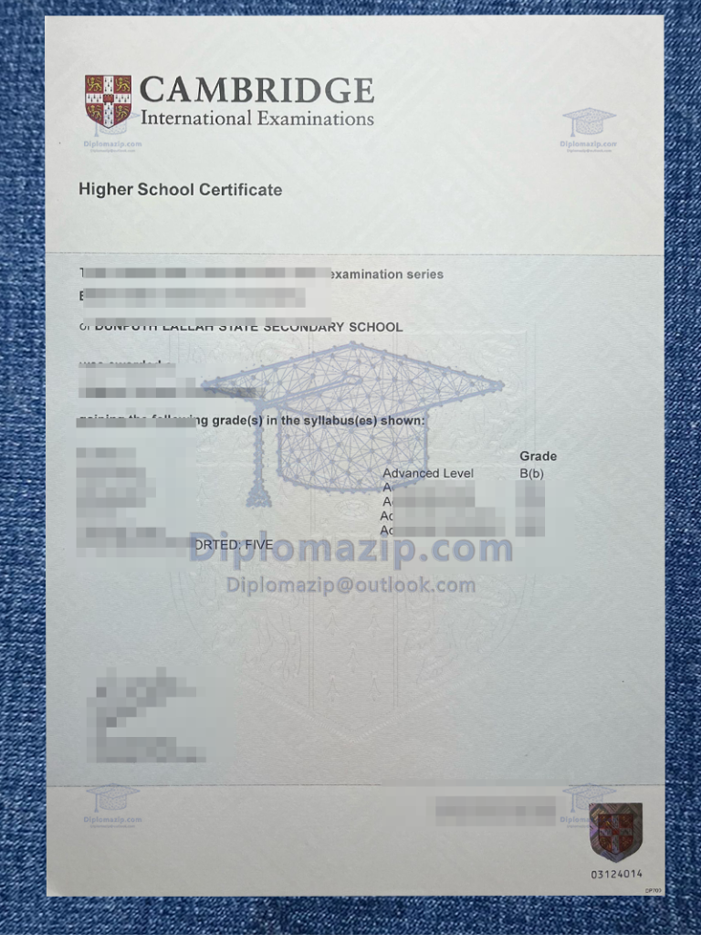Cambridge Higher School Certificate Cambridge Higher School Certificate