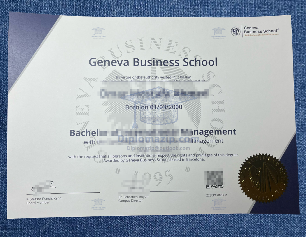 Geneva Business School Degree  , Geneva Business School Diploma