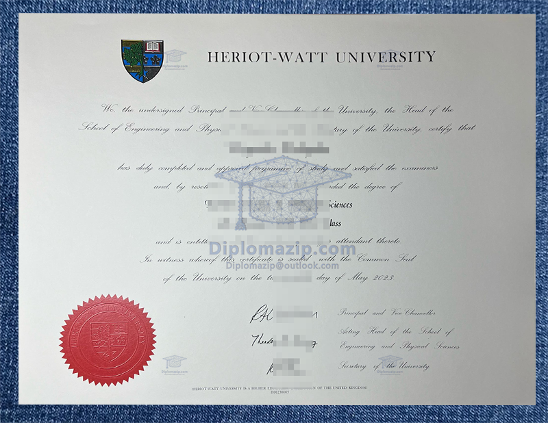 Heriot Watt University Diploma, Heriot-Watt University degree