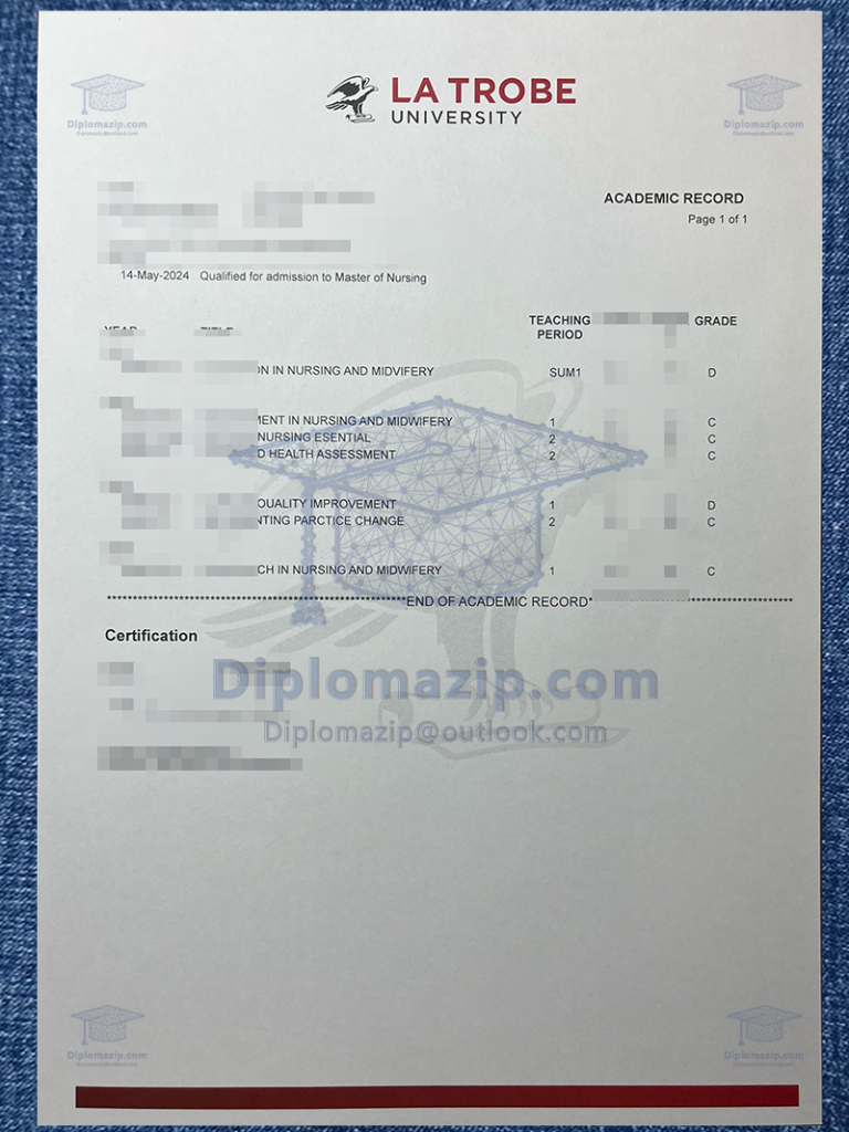 La Trobe University Diploma , La Trobe University Degree La Trobe University Diploma , La Trobe University Degree