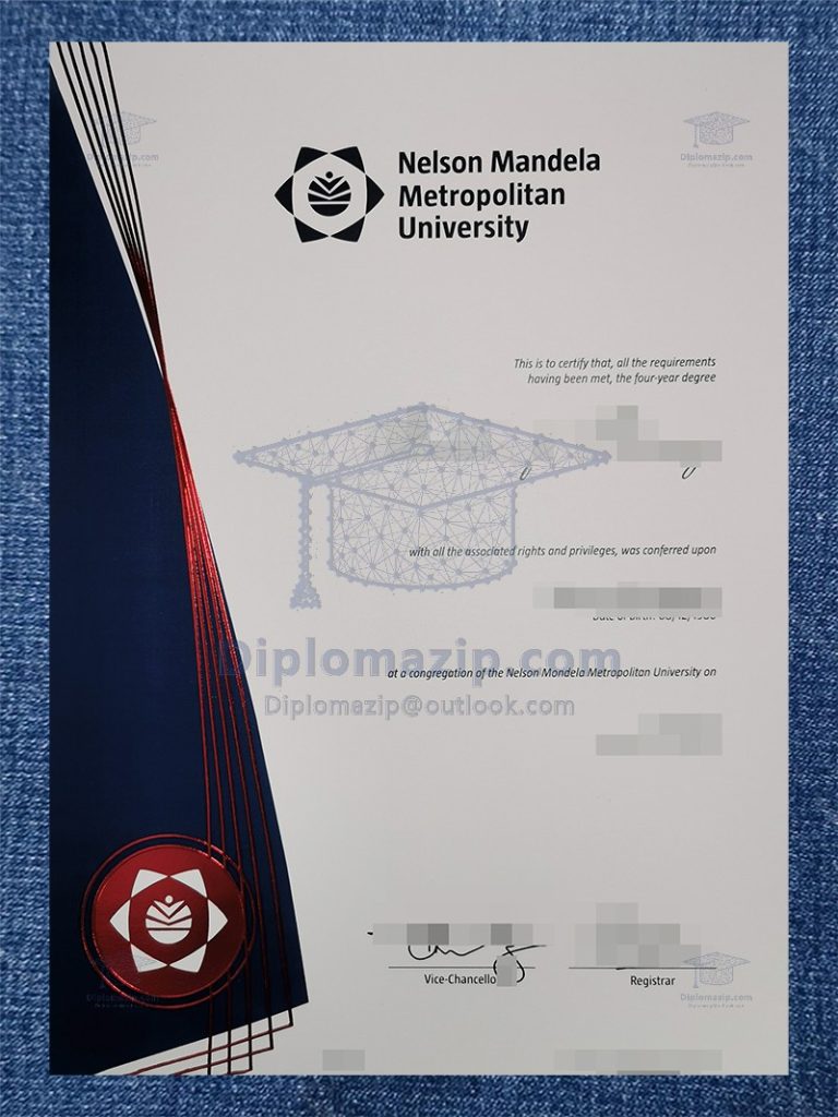 Nelson Mandela University Certificate, Nelson Mandela University Degree